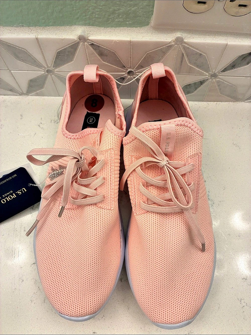 U.S. Polo Assn. COTE2-ML. Pink Sneakers US 8